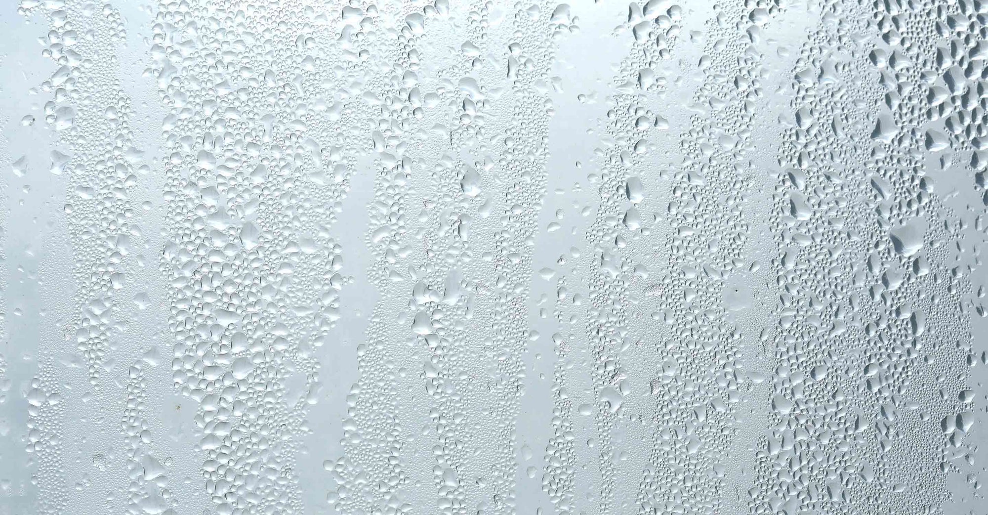 Water droplets on window