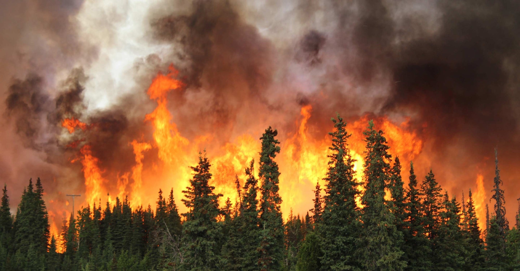 Fires are burning near Fairbanks, Alaska.