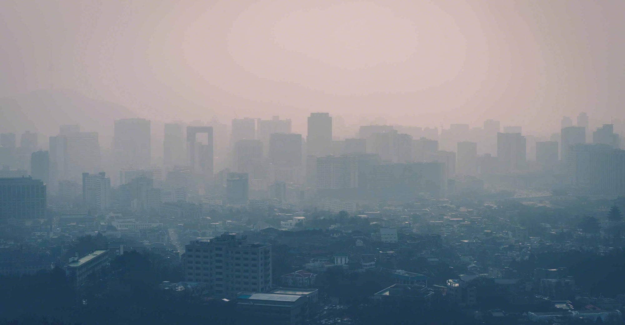 City with air pollution