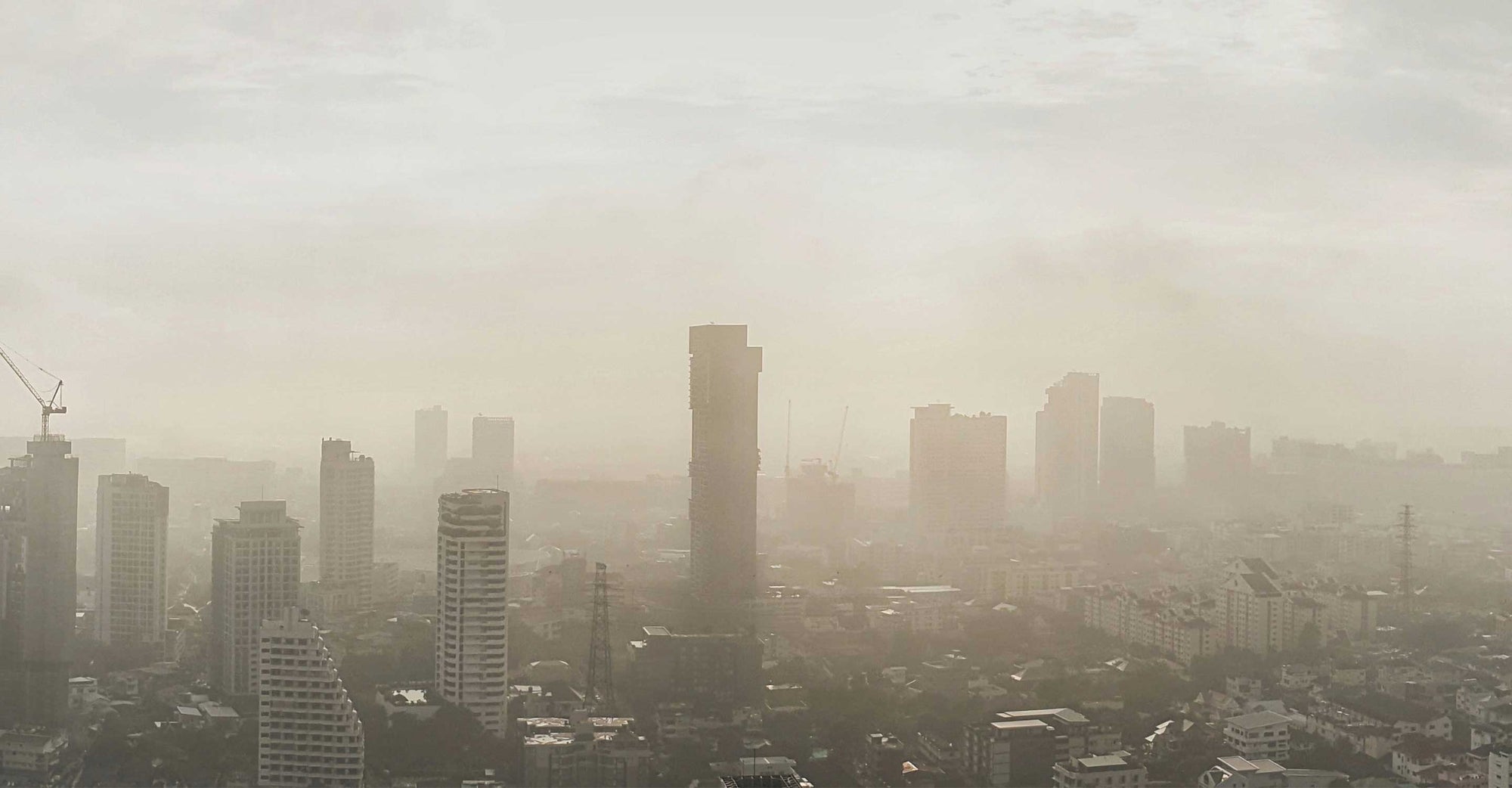 City with air pollution