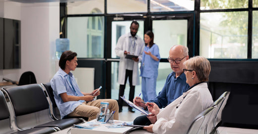 Healthcare workers in hospital