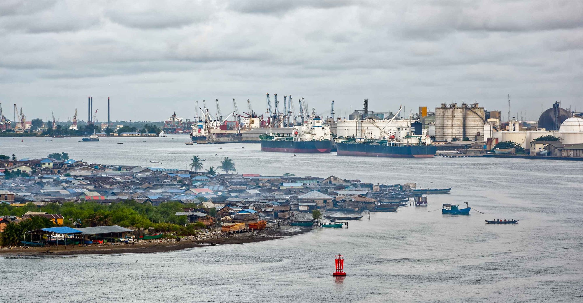 Panoramic shot of Port Harcourt, Nigeria.