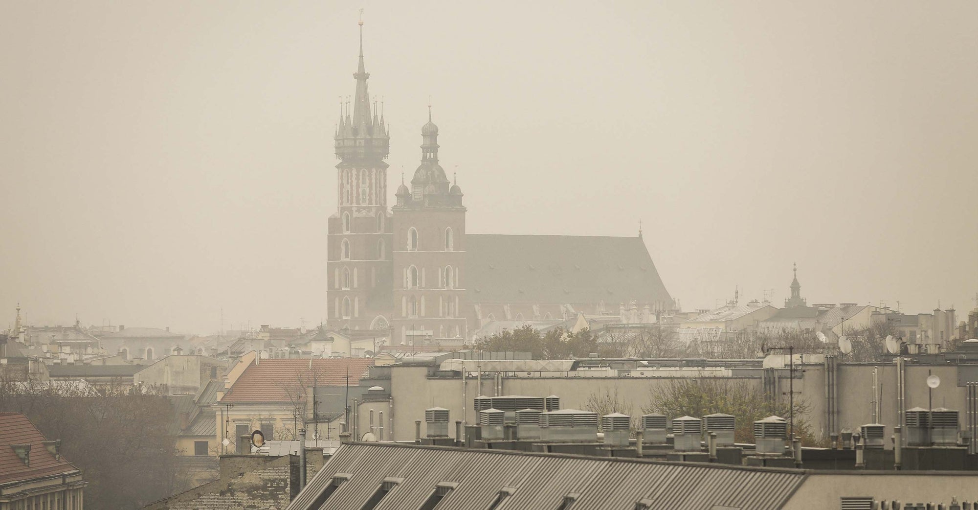 Poor air quality in Central Europe