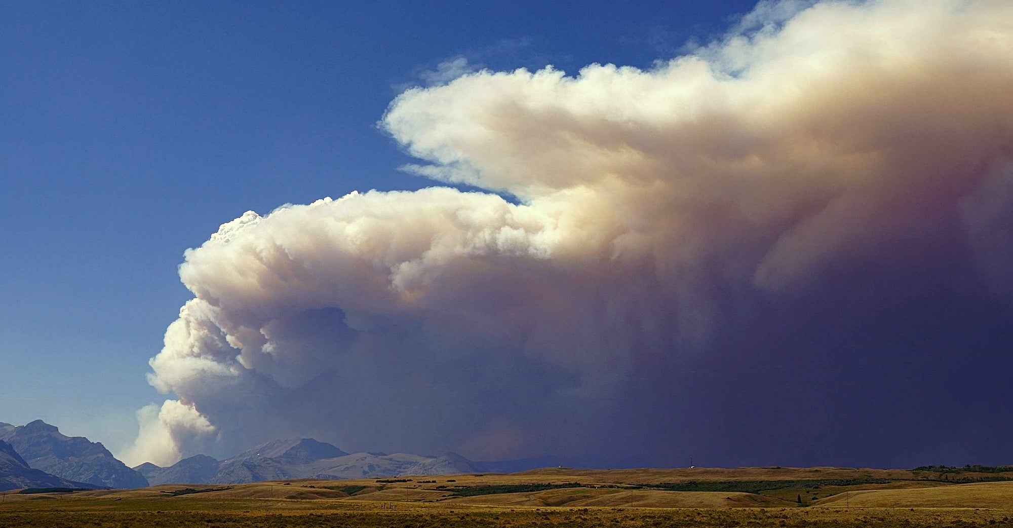 Plume of smoke seen in Montana.