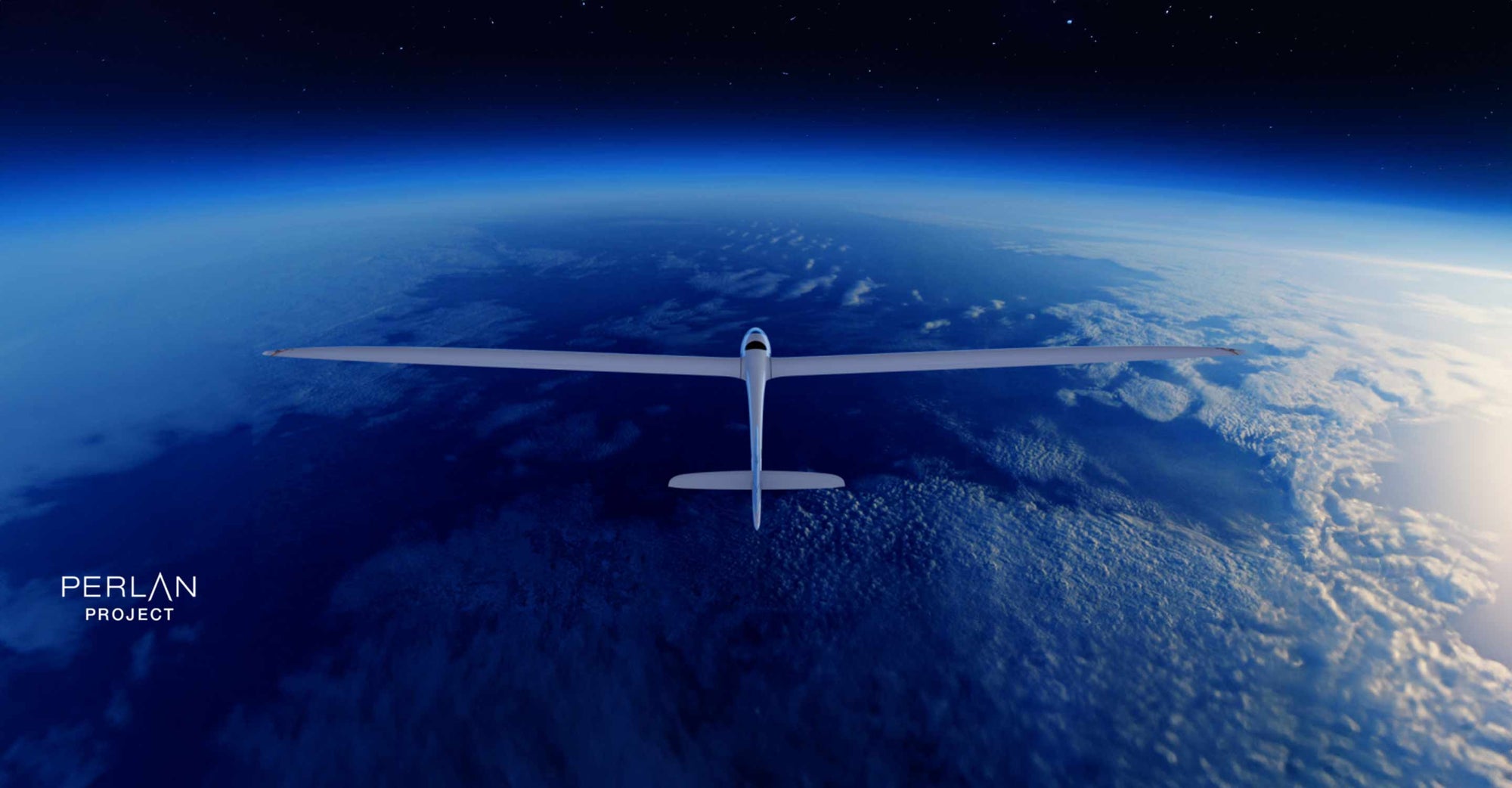 Perlan glider over Earth&#039;s atmosphere