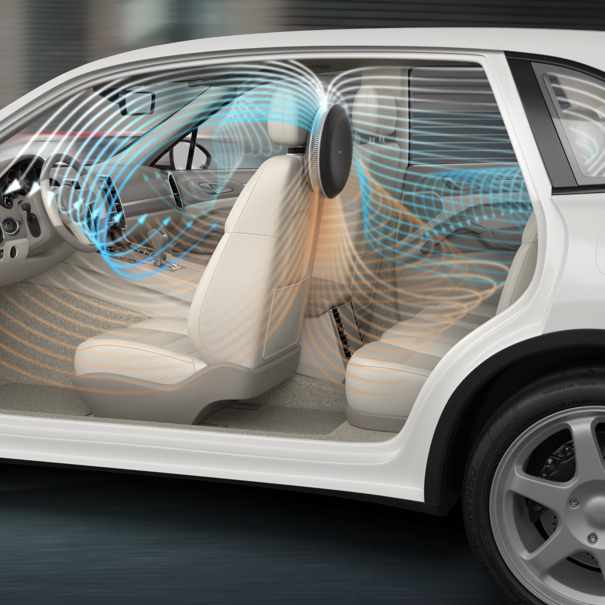 Airflow of car interior with the Atem Car